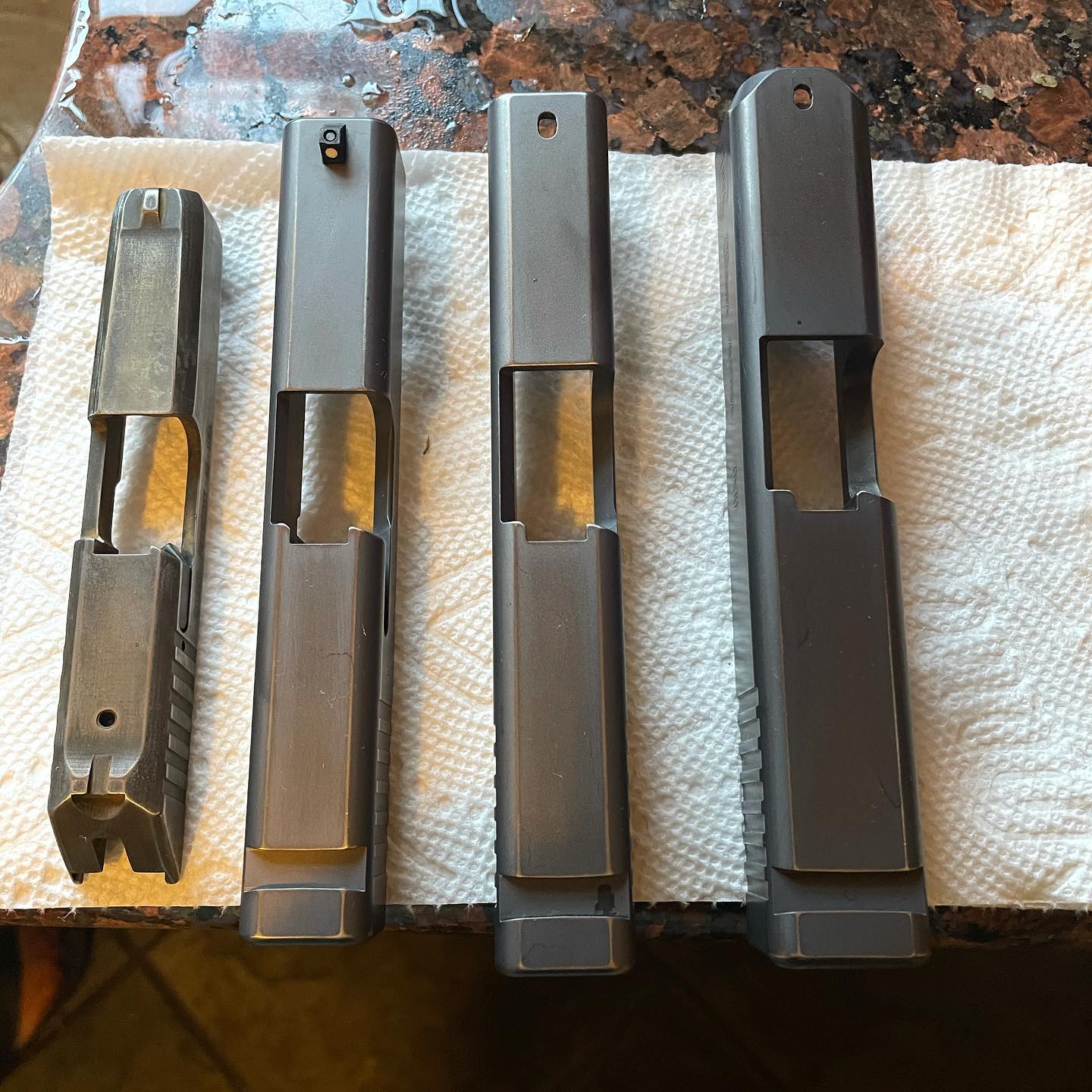 Before and after. Everyone wants those green slides!!